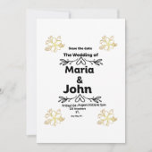 "bruiloft Jubileum uitnodiging" Kaart (Voorkant)