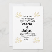 "bruiloft Jubileum uitnodiging" Kaart (Achterkant)