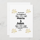 "bruiloft Jubileum uitnodiging" Kaart (Voorkant / Achterkant)