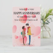 BRUILOFT JUBILEUM WENST KAART (Staand voorkant)