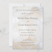 Bruiloft jurk achtergrond - bruiloft uitnodiging (Voorkant)