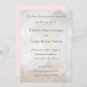 Bruiloft jurk achtergrond - bruiloft uitnodiging (Voorkant / Achterkant)