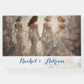Bruiloft jurk stijl gastenboek (Achterkant)