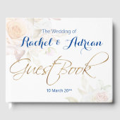 Bruiloft jurk stijl gastenboek (Voorkant)