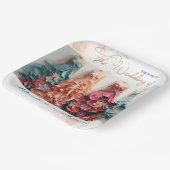 Bruiloft jurk stijl papieren bordje (Gebogen)