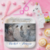 Bruiloft jurk stijl papieren bordje (Feest)