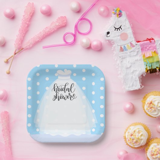 Bruiloft Jurk Vrijgezellenfeest Papier Borden Papieren Bordje (Feest)