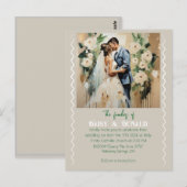 " BRUILOFT KAART " (Voorkant / Achterkant)