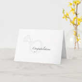 bruiloft kaart (Gele Bloem)