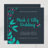 bruiloft kaart (Voorkant / Achterkant)