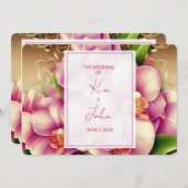  bruiloft kaart (Voorkant / Achterkant)