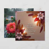 bruiloft kaart (Voorkant / Achterkant)