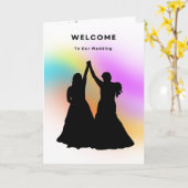 bruiloft kaart (Gele Bloem)