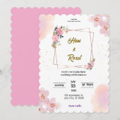 bruiloft kaart (Voorkant / Achterkant)