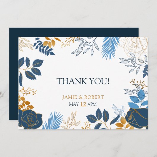 bruiloft kaart (Voorkant / Achterkant)