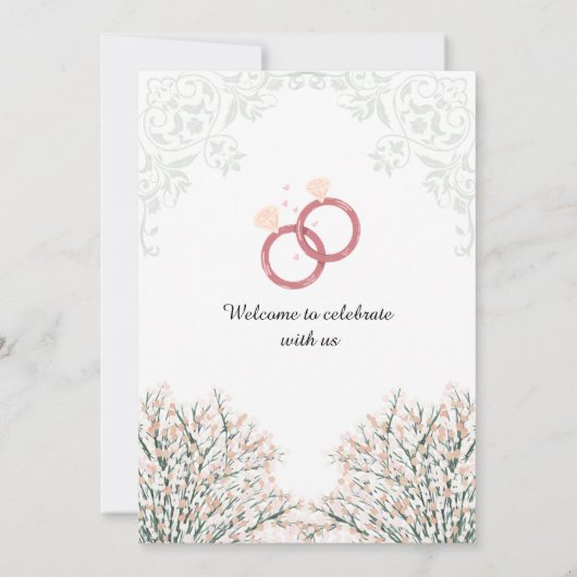 bruiloft kaart (Achterkant)