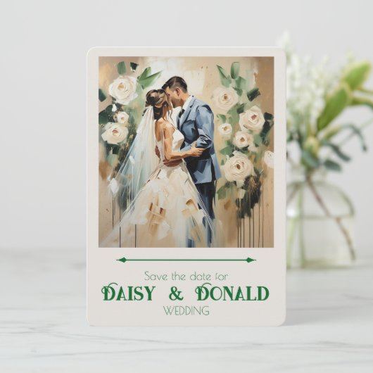 " BRUILOFT KAART " (Staand voorkant)