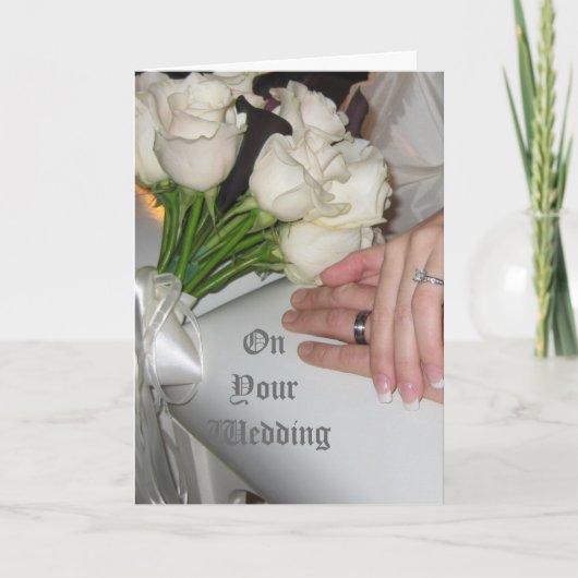 bruiloft kaart (Voorkant)