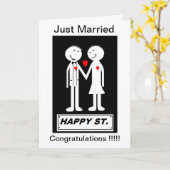 BRUILOFT KAART EEN EENVOUDIGE EN OPRECHTE BOODSCHA (Gele Bloem)