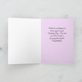 Bruiloft Kaart Grote kleindochter & man (Binnen)