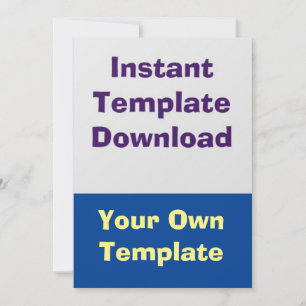 Bruiloft Kaart Instant Download Sjabloon