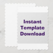Bruiloft Kaart Instant Download Sjabloon (Voorkant / Achterkant)