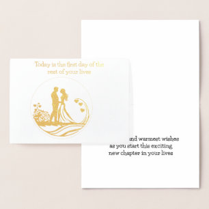 Bruiloft Kaart Vandaag is de eerste dag van de res