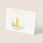 Bruiloft Kaart Vandaag is de eerste dag van de res (Voorkant)