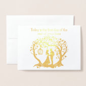 Bruiloft Kaart Vandaag is de eerste dag van de res (Voorkant met envelop)