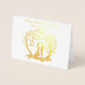 Bruiloft Kaart Vandaag is de eerste dag van de res (Voorkant)