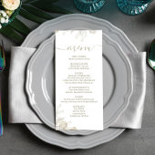 Bruiloft Kalligrafie Diner Menu Sage Groen
