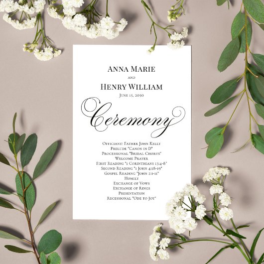 Bruiloft Kalligrafie Script Zwart-wit