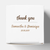 Bruiloft Kant Bloemen Vierkante Favor Gift Box Bedankdoosjes (Bovenkant)