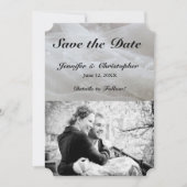 Bruiloft Kant Jurk Afbeelding Save the Date Paar K (Voorkant)