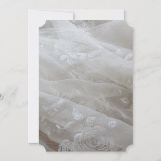 Bruiloft Kant Jurk Afbeelding Save the Date Paar K (Achterkant)