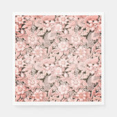 Bruiloft Kant Roze  Servet (Voorkant)