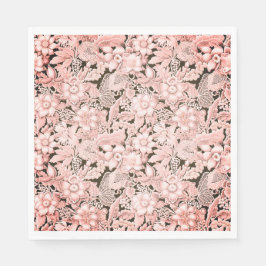 Bruiloft Kant Roze  Servet