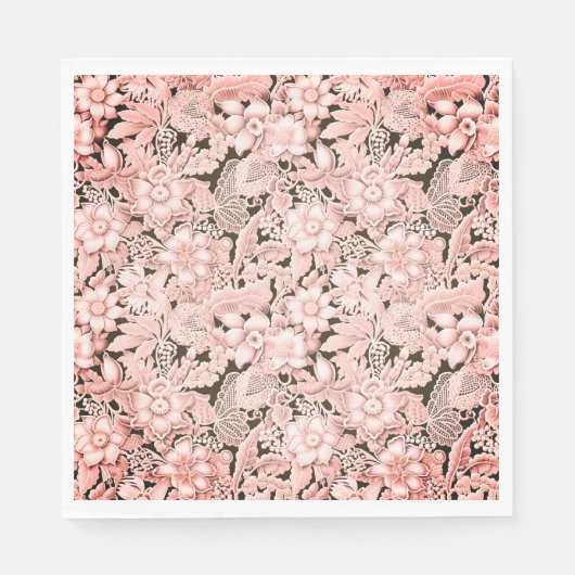 Bruiloft Kant Roze  Servet (Voorkant)