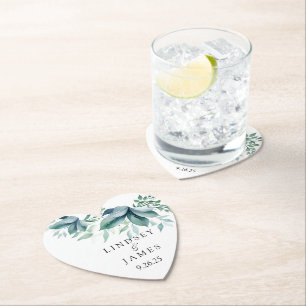 bruiloft kartonnen onderzetters