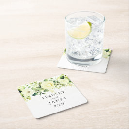 bruiloft kartonnen onderzetters