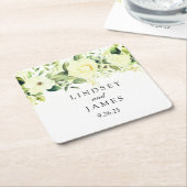 bruiloft kartonnen onderzetters (Schuin)