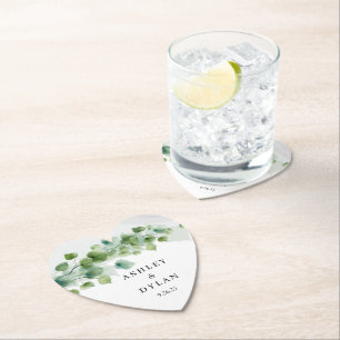 bruiloft kartonnen onderzetters