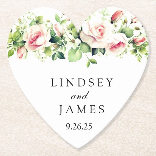 bruiloft kartonnen onderzetters (Voorkant)