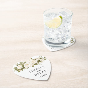 bruiloft kartonnen onderzetters