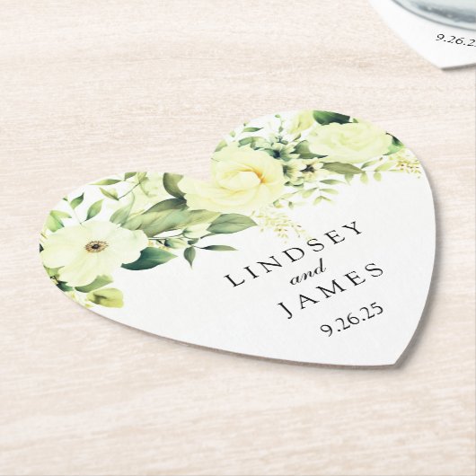 bruiloft kartonnen onderzetters (Gekanteld)