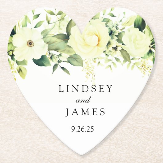 bruiloft kartonnen onderzetters (Voorkant)