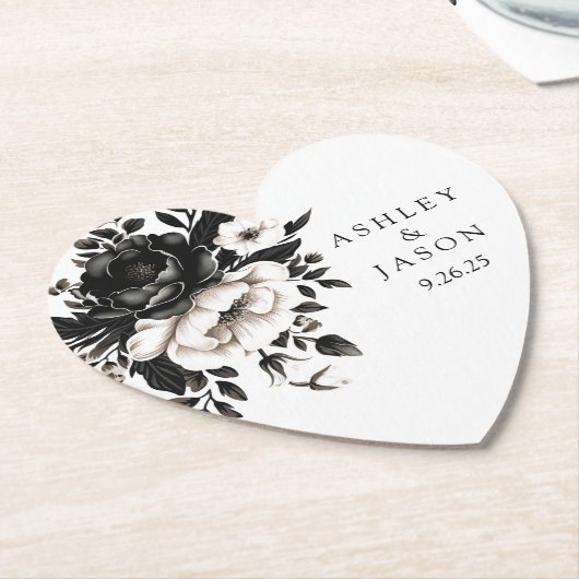 bruiloft kartonnen onderzetters (Gekanteld)