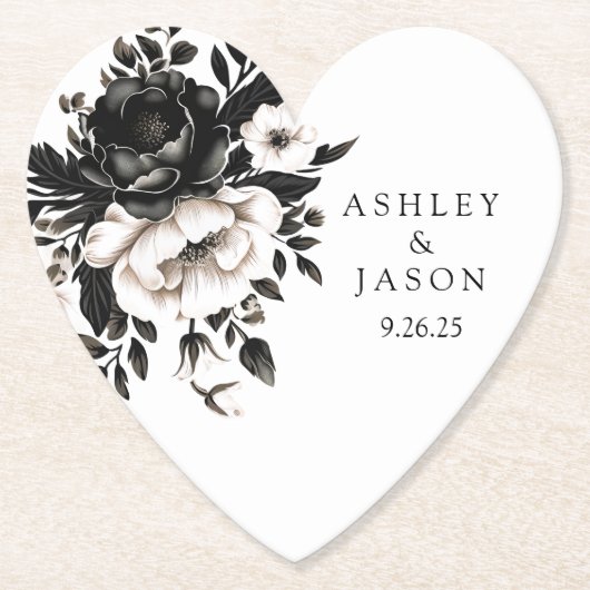 bruiloft kartonnen onderzetters (Voorkant)