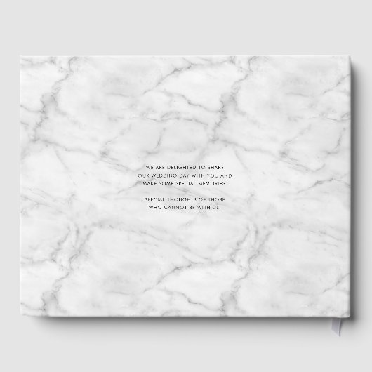 BRUILOFT KEEPSAKE stijlvolle faux gouden lijst mar Gastenboek (Achterkant)