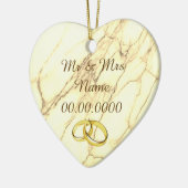 bruiloft keramisch ornament (Links)